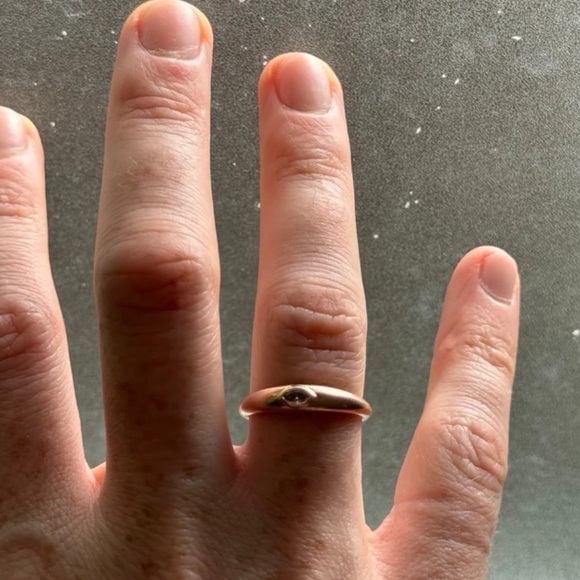 COPY - EF Collection 14K Rose Gold Dome Band Marquis
Diamond Ring - Picture 7 of 7